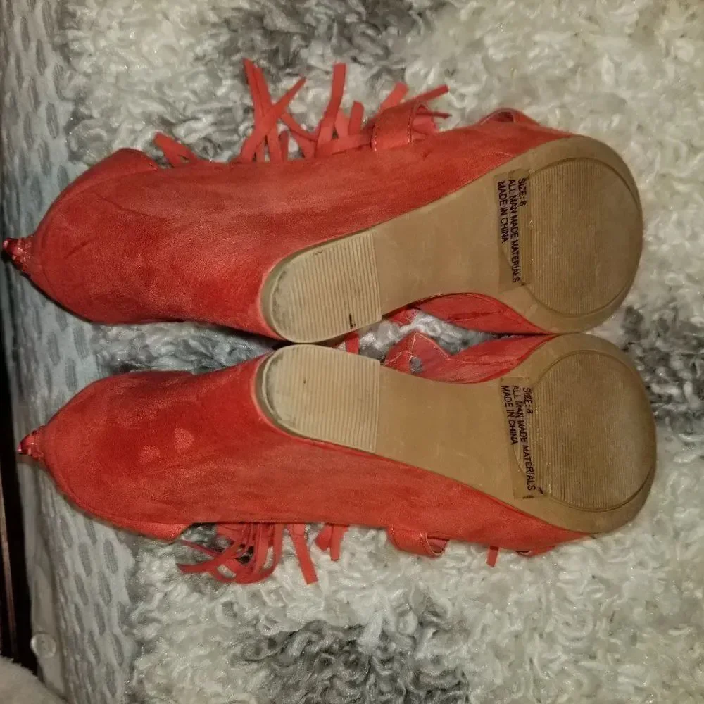 CHARLOTTE RUSSE WEDGE STYLE  OPEN TOE WOMEN